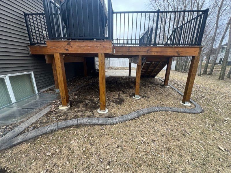 Backyard Under-Deck Landscaping Transformation